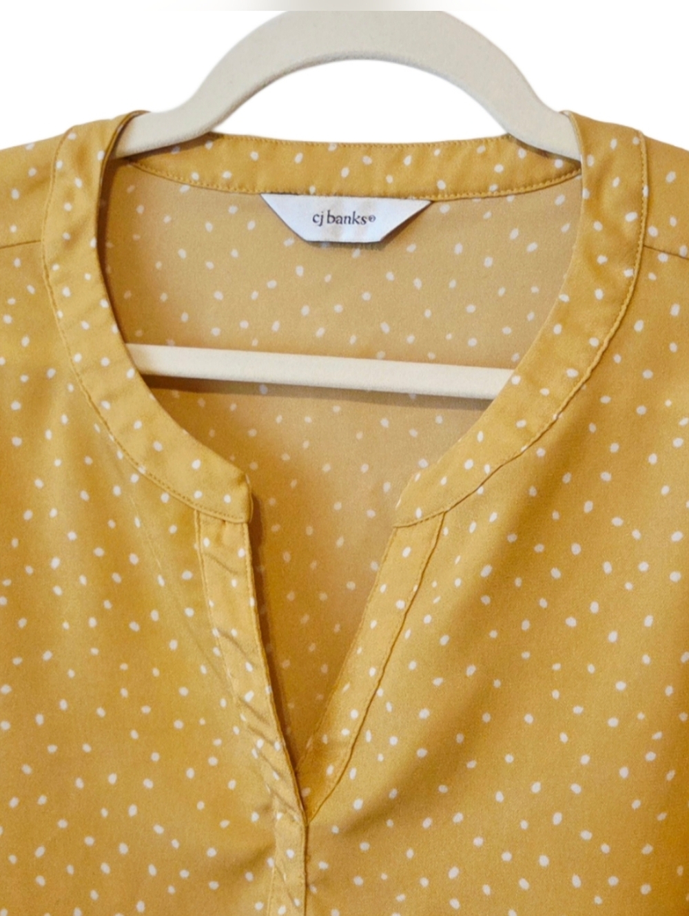 Mustard Polka Dot Blouse